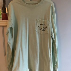 green ivory ella long sleeve shirt